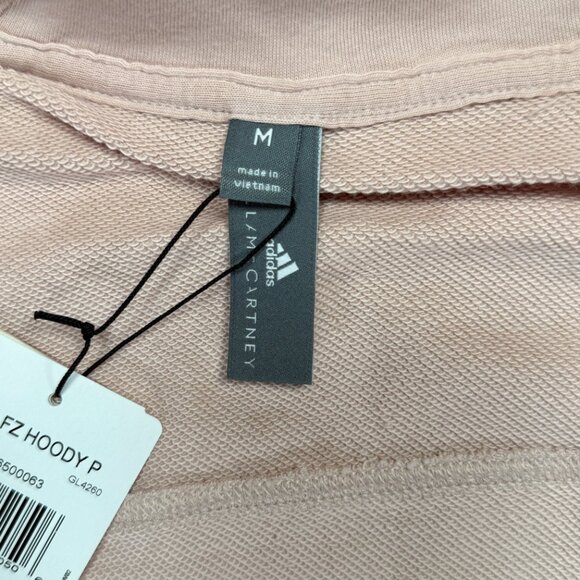 Adidas Stella McCartney Hoodie Full Zip Pink Zebra Print Hood Pockets Size M NWT - Picture 11 of 13